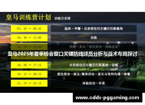 皇马2025年夏季转会窗口关键防线球员分析与战术布局探讨