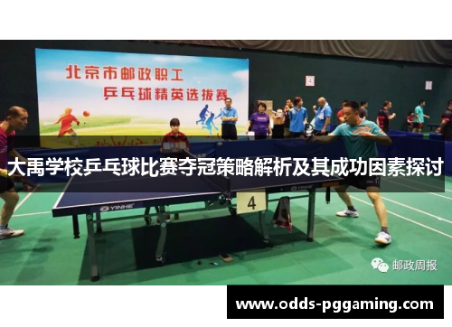 大禹学校乒乓球比赛夺冠策略解析及其成功因素探讨